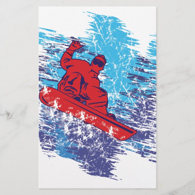 Papelería Snowboarder de Guay (Anverso)