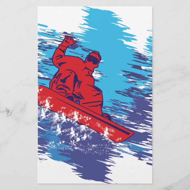 Papelería Snowboarder de Guay (Anverso)