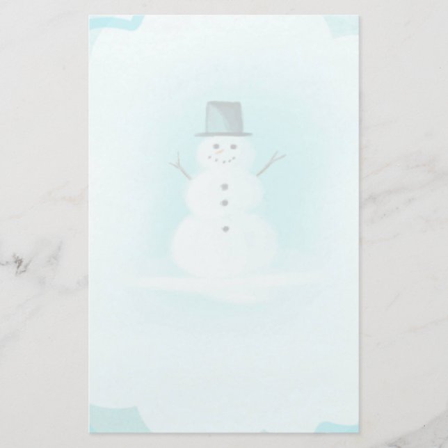 Papelería Snowman (Anverso)