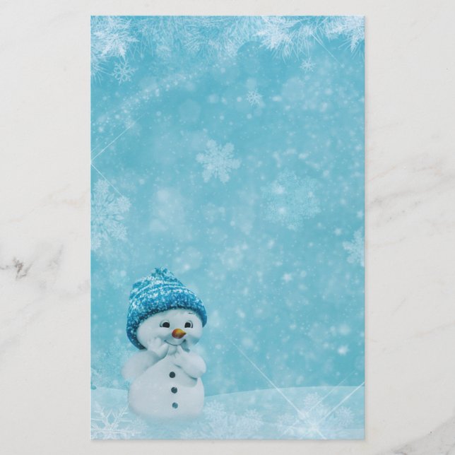 Papelería Snowman (Anverso)