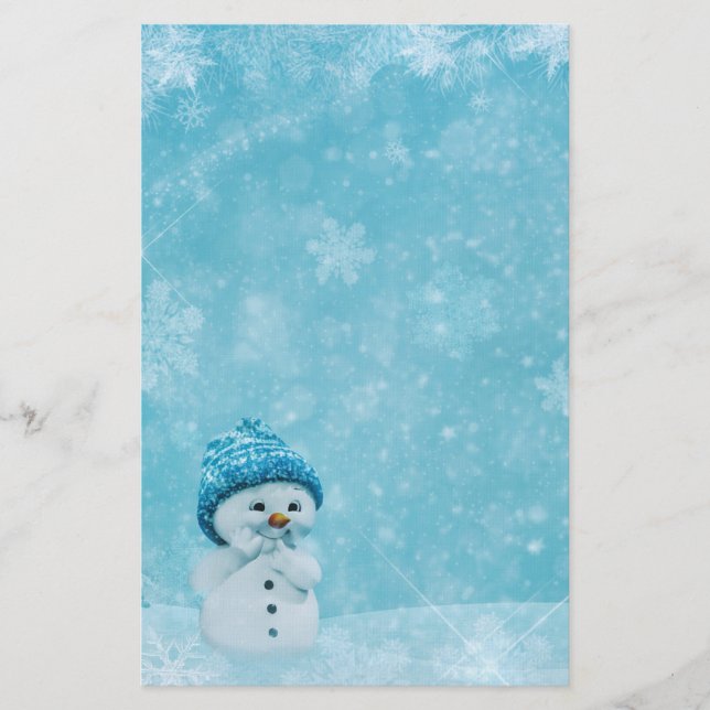 Papelería Snowman (Anverso)