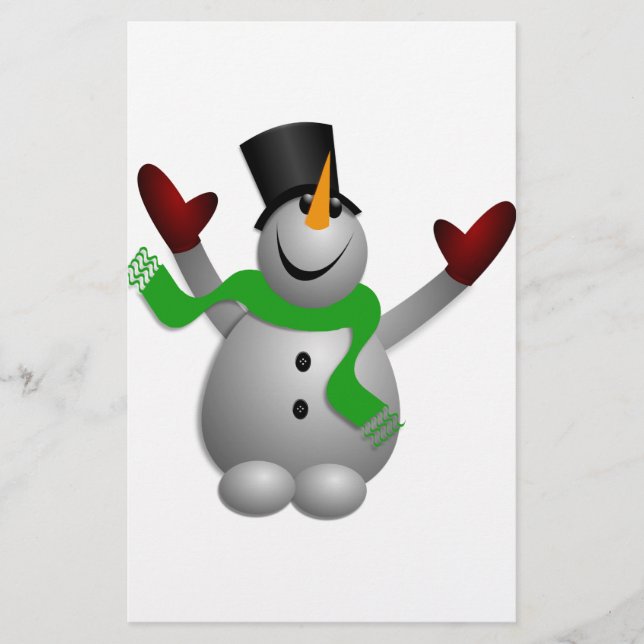 Papelería Snowman (Anverso)