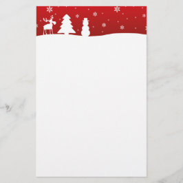 Papelería Snowman, reno de árbol de Navidad