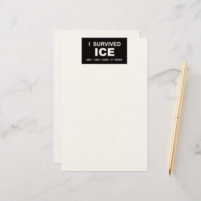 Papelería Sobreviví al ICE  (Anverso/Reverso In Situ)