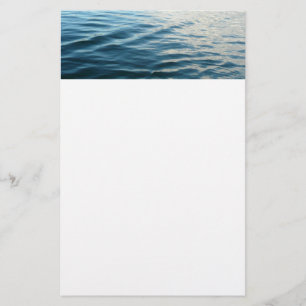 Papelería Sombras de agua azul Resumen Fotografía de la natu