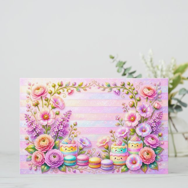 Papelería Soñadora Kawaii Cake (Anverso de pie)