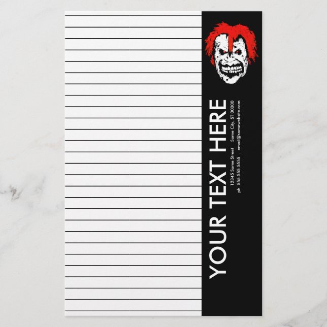 Papelería sonrisa falsa. (Anverso)
