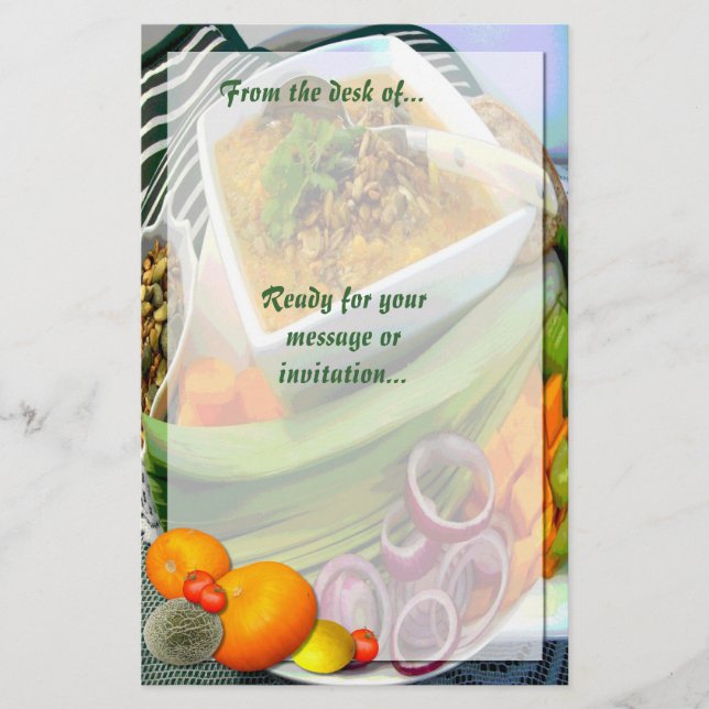 Papelería SOPA CALIENTE ~ Estacionario (Anverso)