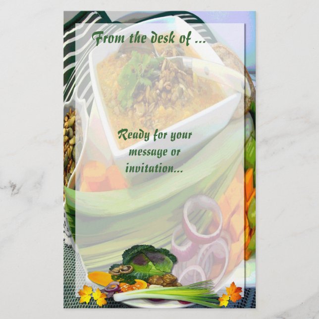 Papelería SOPA CALIENTE ~ Estacionario # 3 (Anverso)