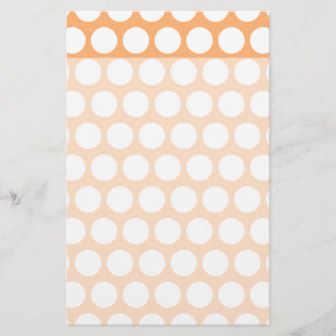 Papelería Sorbete de Naranja y Lunares Blancos