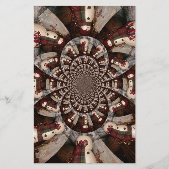 Papelería Sorprendente hombre de nieve (Anverso)