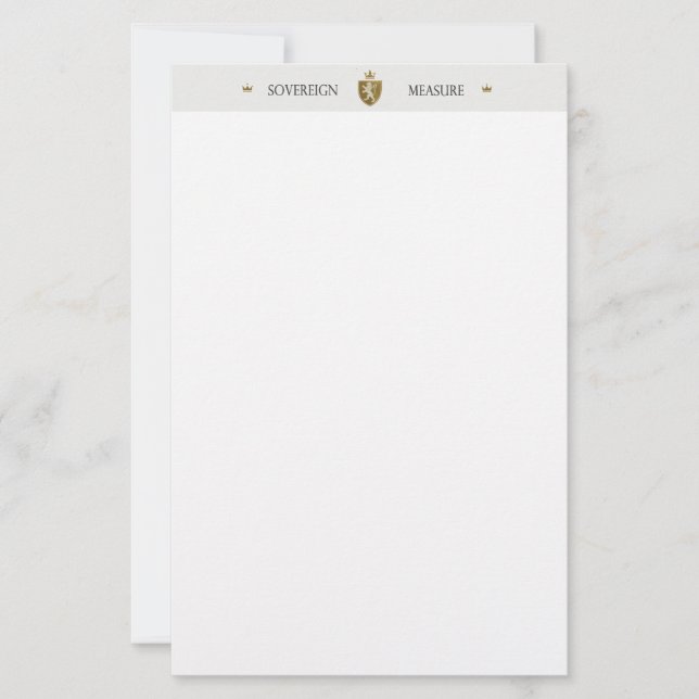 PAPELERÍA SOVEREIGN MEASURE 便箋 (Anverso)