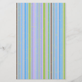 Papelería Sparkly Pastel Stripes Stationery