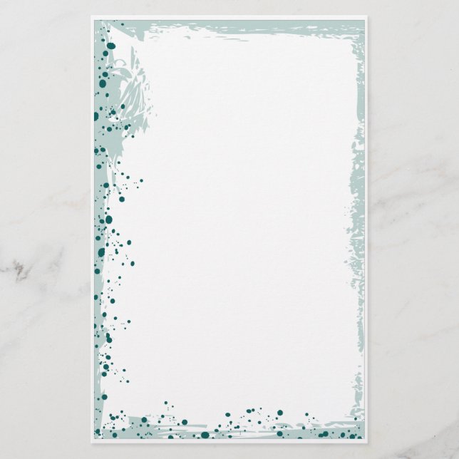 Papelería splante verde azulada (Anverso)