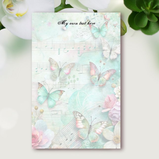 Papelería Spring Butterflies Letter Sheets Stationery (Subido por el creador)