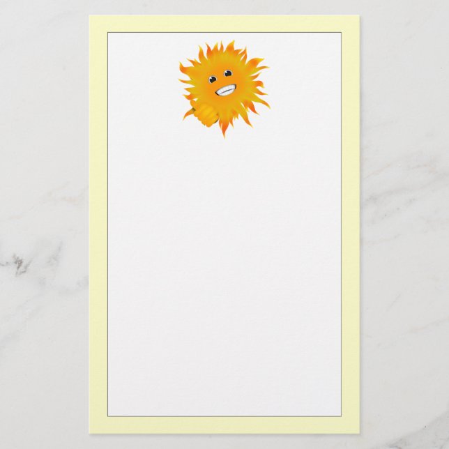 Papelería Sr. Happy Sunshine - Thumbs Up (Anverso)