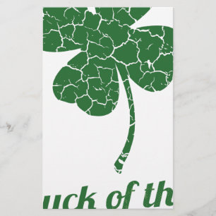 Papelería st patricks trébol afortunado angustiado