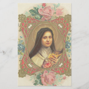 Papelería St. Teresa el pequeño crucifijo de los rosas de l