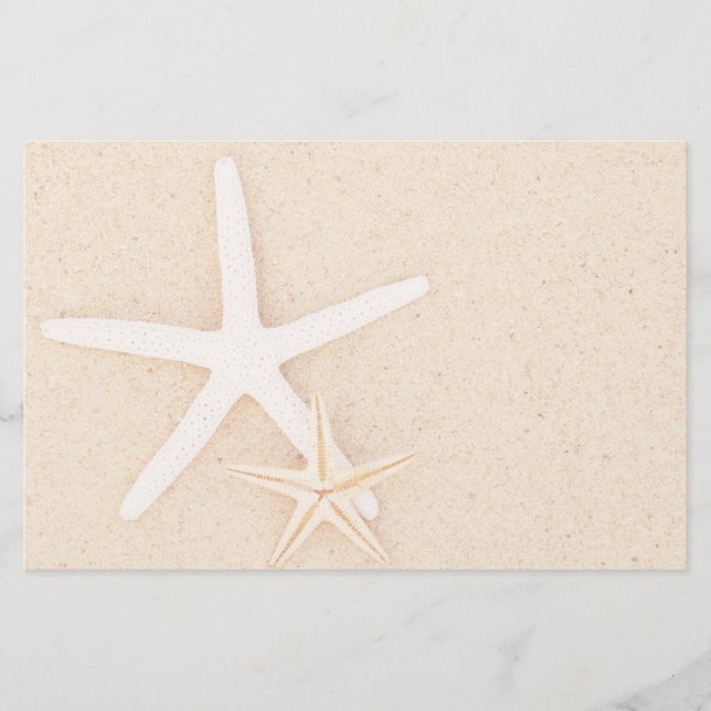 Papelería Starfish en el Beach Stationery (Anverso)