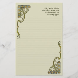 Papelería Stationery Art Nouveau Brevpapper CC0404