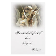 Stationery de ángeles musicales