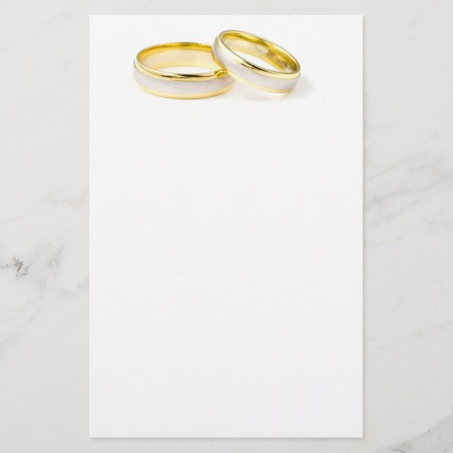 Papelería Stationery de anillos bodas (Anverso)