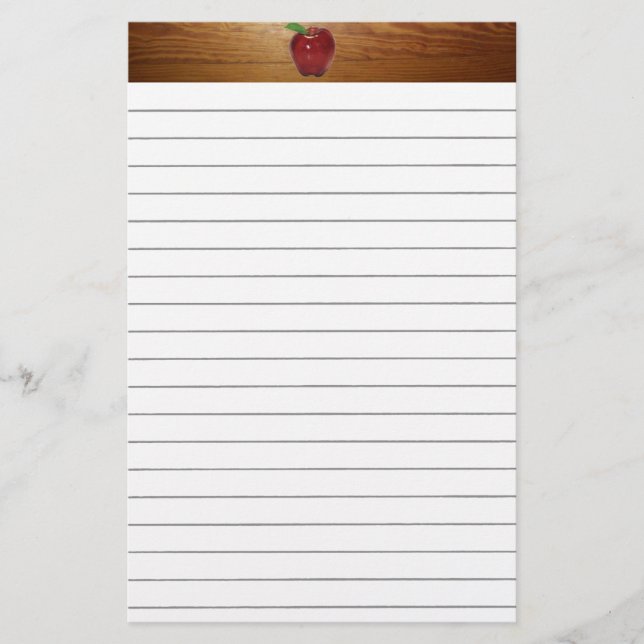 Papelería Stationery de Apple Lined (Anverso)