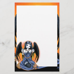 Papelería Stationery de arte "Corona" Gótico Crystal Angel