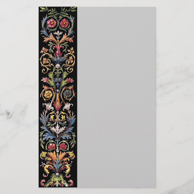 Papelería Stationery de arte gótico iluminado (Anverso)
