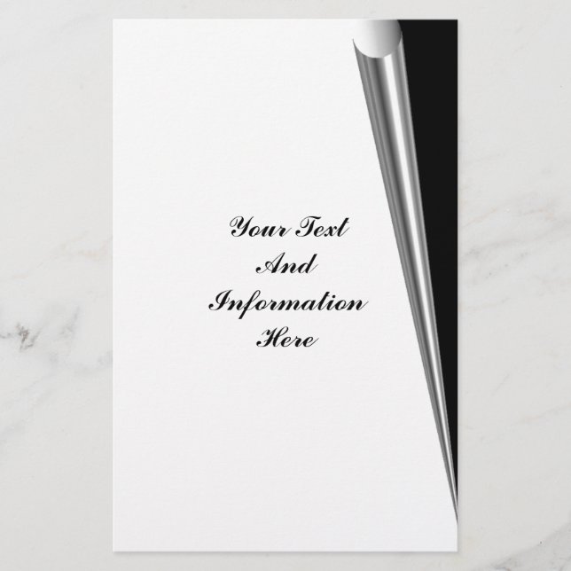Papelería Stationery de curl de página (Anverso)