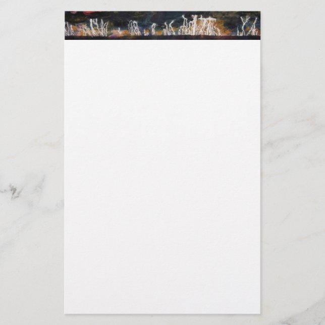 Papelería Stationery de diseño abstracto (Anverso)