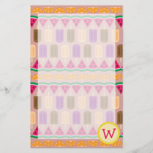 Papelería Stationery de dulces de verano