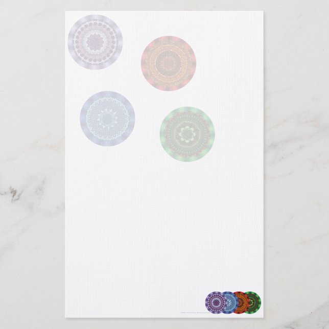 Papelería Stationery de Elements Mandalas (Anverso)