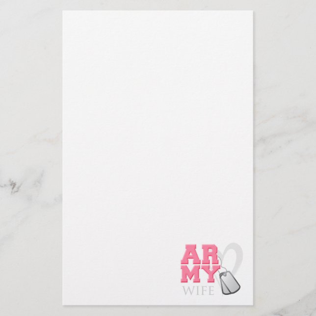 Papelería Stationery de la esposa AR-MY (Anverso)