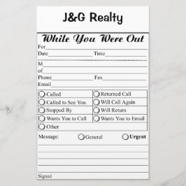 Papelería Stationery de memo de negocios