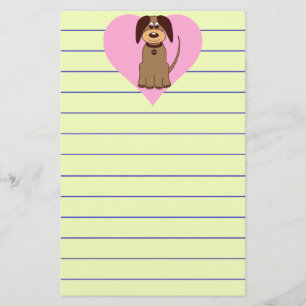Papelería Stationery de perros marrones