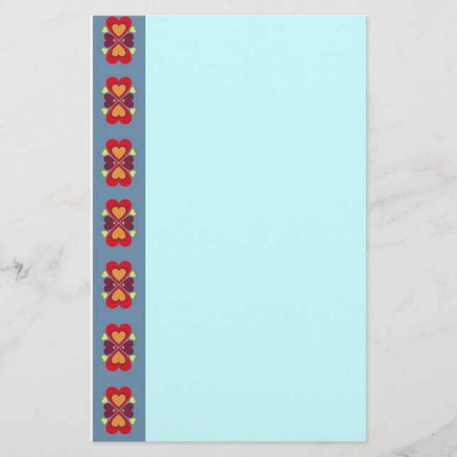 Papelería Stationery del corazón (Anverso)