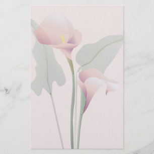 Papelería Stationery Floral de Calla Rosa