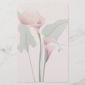 Papelería Stationery Floral de Calla Rosa