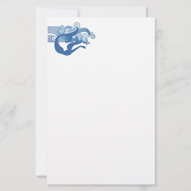 Papelería Stationery Mermaid (Anverso)