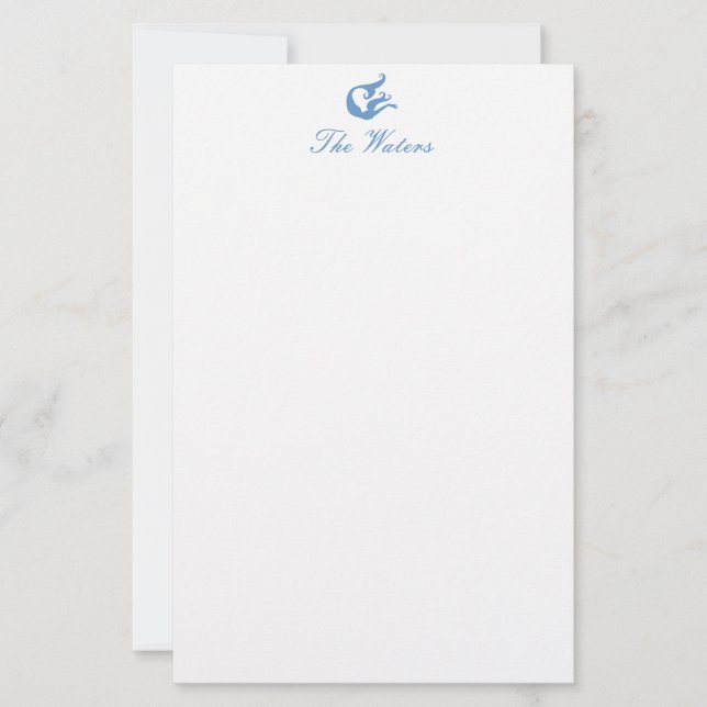 Papelería Stationery Mermaid (Anverso)