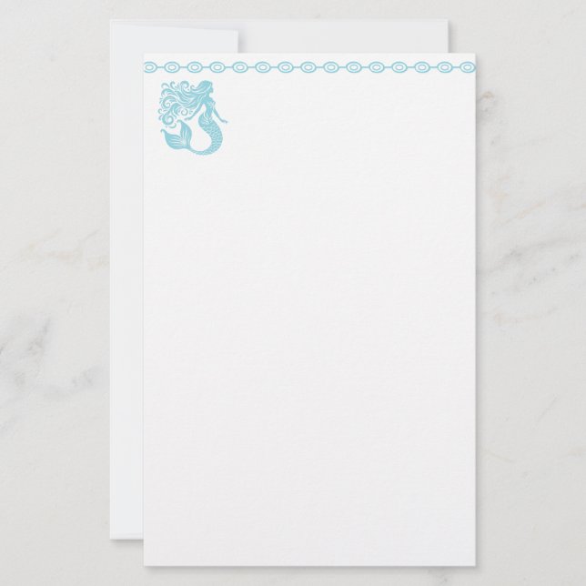 Papelería Stationery Mermaid (Anverso)