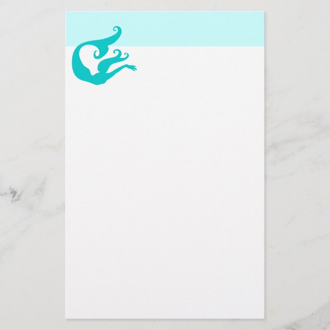 Papelería Stationery Mermaid (Anverso)