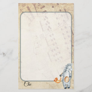 Papelería Stationery musical de época personalizada
