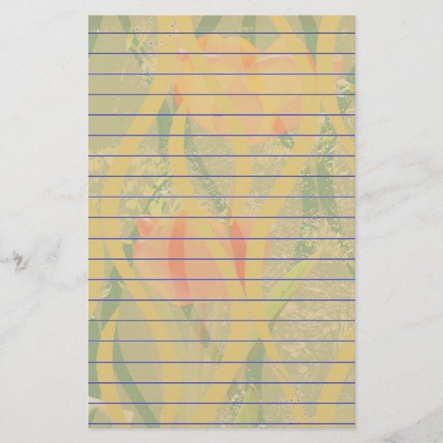 Papelería Stationery naranja (Anverso)