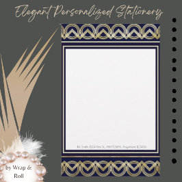 Papelería Stationery personalizada Art Deco