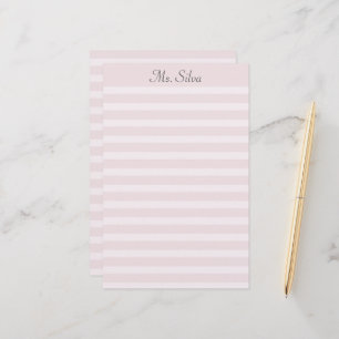 Papelería Stationery personalizada en línea simple: Rosa pol