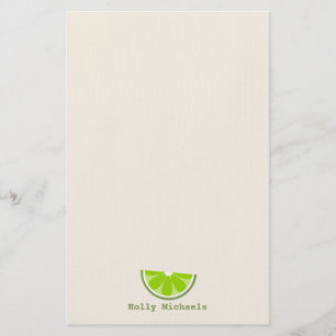 Papelería Stationery Personalizada Lime Wedge