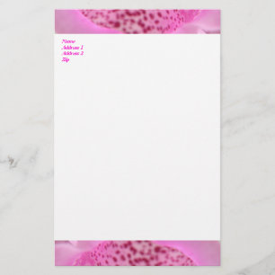 Papelería Stationery Personalizado de Petal Foxglove Pink