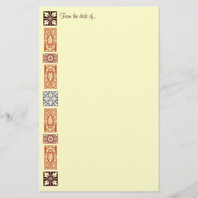 Papelería Stationery Personalizado de Vintage Harvest Art (Anverso)